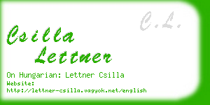 csilla lettner business card